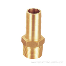 Brass straight garden hose fitting